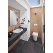 Villeroy en Boch O.novo inbouwwastafel 56x17,5cm met overloop 1 kraangat wit 0124152