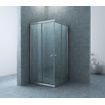 Xellanz Eco hoekinstap cabine met 2 schuifdeuren 900 x 900 x 1900 x 5 mm helder glas/chroom SW72913