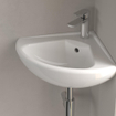 Villeroy & Boch Omnia Compact hoekfontein 55x45cm wit 0120241