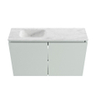 MONDIAZ TURE-DLUX 80cm toiletmeubel Greey. EDEN wastafel Opalo positie links. Zonder kraangat. SW1104365