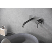 Wiesbaden Ribbd eenhendel wastafelkraan met coldstart inbouw compleet gunmetal SW632119
