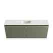 MONDIAZ TURE-DLUX 120cm toiletmeubel Army. EDEN wastafel Ostra positie midden. Met 1 kraangat. SW1104749
