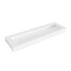 Mondiaz AVON Vrijhangende wastafel - 150cm - wasbak midden - rand 12cm - Solid surface Talc SW424261
