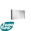 FugaFlow Eccelente Arredo spiegel badkamer spiegelkast - 100x63x16cm -inclusief zijpanelen - mat antraciet SW1123993