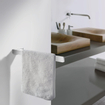 Smedbo Outline Handdoekhouder - 38x5.2x2.2cm - ophangen - Aluminium Chroom SW890105