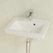 Villeroy en Boch Subway 2.0 fontein onderzijde geslepen 50x40cm inclusief kraangat met overloop 1024209