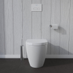 Duravit ME by Starck closetpot diepspoel staand back to wall 37x60cm afvoer horizontaal met wondergliss wit SW84195