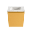 MONDIAZ TURE-DLUX 40cm toiletmeubel Ocher. EDEN wastafel Ostra positie midden. Zonder kraangat. SW1104923