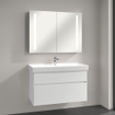 Villeroy & Boch My View 14+ spiegelkast met 2 deuren met LED verlichting verticaal 100x75x17.3cm incl. afsluitbare medicijnbox 1025445