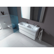 Duravit Durastyle dubbele meubelwastafel 130x48 2 kraangaten plus overloop wit SW88235
