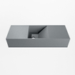 Mondiaz TYNE Fontein - 60x23x12cm - wasbak midden - zonder kraangaten - solid surface - Plata SW1026142