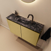MONDIAZ TURE-DLUX 80cm toiletmeubel Oro. EDEN wastafel Lava positie midden. Met 1 kraangat. SW1103949