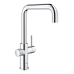 GROHE Red Keukenkraan - hoog - 3 in 1 - u uitloop - l size boiler - chroom SW108062