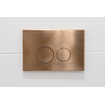 FugaFlow Metal Bedieningsplaat - bedieningspaneel voor Geberit UP320 inbouwreservoir - dualflush - ronde knoppen - metaal koper SW999928