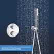 GROHE QuickFix Precision Thermostat Perfect inbouw douchesysteem met Vitalio Rain Mono 310 hoofddouche chroom SW1120179