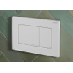 Geberit Sigma20 bedieningsplaat - 2-toets spoeling - rechthoekige knoppen - wit/matwit SW420211