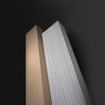 Vasco Bryce Mono designradiator aluminium verticaal 2000x150mm 642W - aansluiting 0066 wit structuur (S600) SW237094
