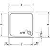 Duravit D Code douchebak 80x80cm acryl wit 0295835