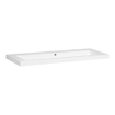 Saniclass Foggia meubelwastafel 120x46x5cm met overloop 1 wasbak zonder kraangat mineraalmarmer Glanzend Wit SW10294