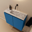 MONDIAZ TURE-DLUX 60cm toiletmeubel Jeans. EDEN wastafel Glace positie midden. Zonder kraangat. SW1103346