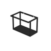 INK Versus XL Fonteinframe - 36x22x27cm - bodemplaat en handdoekhouder staal zwart mat SW440239