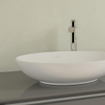 Villeroy & Boch Loop & friends opzetwastafel 56x38cm ovaal m/ov C+ stone white SW644105