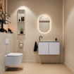 MONDIAZ TURE-DLUX 80cm toiletmeubel Cale. EDEN wastafel Opalo positie links. Met 1 kraangat. SW1104233