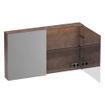 BRAUER Impress Deluxe spiegelkast - 120x70x15cm - interne en externe verlichting - 2 dubbelzijdige spiegeldeuren - Erosion SW720932