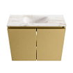 MONDIAZ TURE-DLUX 60cm toiletmeubel Oro. EDEN wastafel Frappe positie midden. Zonder kraangat. SW1102907