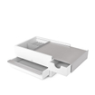 Umbra Stowit opbergbox 26x22x12cm Mdf Wit/nikkel SW539486