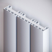 VASCO BEAMS Radiator (decor) H160xD10xL66cm 2172W Aluminium Aluminium Grey January SW141429