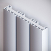 VASCO BEAMS Radiator (decor) H200xD10xL32cm 1348W Aluminium Aluminium Grey January SW141190
