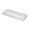 INK Dock wastafel - 100x40x6cm - 1 wasbak - 2 kraangaten - polystone wit glans SB3415022