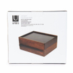 Umbra Stowit opbergbox 26x22x12cm Rubberhout Zwart/walnoot SW539679