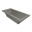 Xenz Society ligbad 200x90x50cm met poten zonder afvoer Acryl Cement Mat SW103375