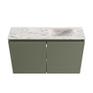 MONDIAZ TURE-DLUX 80cm toiletmeubel Army. EDEN wastafel Glace positie rechts. Met 1 kraangat. SW1103214