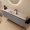 MONDIAZ TURE-DLUX 120cm toiletmeubel Smoke. EDEN wastafel Glace positie midden. Met 1 kraangat. SW1103555