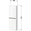 Duravit D-Neo halfhoge kast 40x24x132cm Linksdraaiend Linnen Mat SW640571