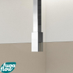 FugaFlow Eccelente Vetro inloopdouche badkamer - 100x200cm - rookglas - plafondarm - chroom SW1124472