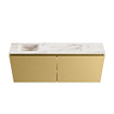 MONDIAZ TURE-DLUX 120cm toiletmeubel Oro. EDEN wastafel Frappe positie links. Zonder kraangat. SW1102897