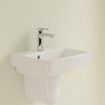 Villeroy & Boch O.novo fontein 45x37cm m.1 kraangat met overloop ceramic+ wit SW448385