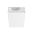 MONDIAZ TURE-DLUX 40cm toiletmeubel Talc. EDEN wastafel Opalo positie links. Zonder kraangat. SW1104161