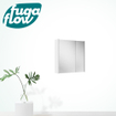 FugaFlow Eccelente Arredo spiegel badkamer spiegelkast - 60x63x16cm - inclusief zijpanelen - mat wit - SW1125279