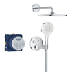 GROHE QuickFix Precision SmartControl inbouw douchesysteem met Vitalio Rain Mono 310 hoofddouche chroom SW1120182