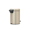 Brabantia NewIcon Pedaalemmer - 3 liter - kunststof binnenemmer - Champagne SW538277