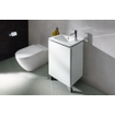 Duravit ME by Starck meubelfontein 43x30cm met 1 kraangat rechts met overloop met wondergliss wit SW84169