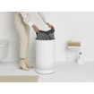 Brabantia Wasbox - 60 liter - kunststof deksel - uitneembare waszak - wit SW767542