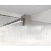 Fortifura Galeria inloopdouche - 120x200cm - ribbelglas - wandarm - chroom SW876954