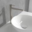 Villeroy & Boch Loop & Friends Eengreeps wastafelkraan verhoogd - Matt Brushed Nickel (RVS) SW974160