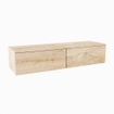 MONDIAZ ALAN MODULE SMALL Wastafelonderkast - 140x41x30cm - 2 lades - push to open - Melamine - Washed oak mat SW645467